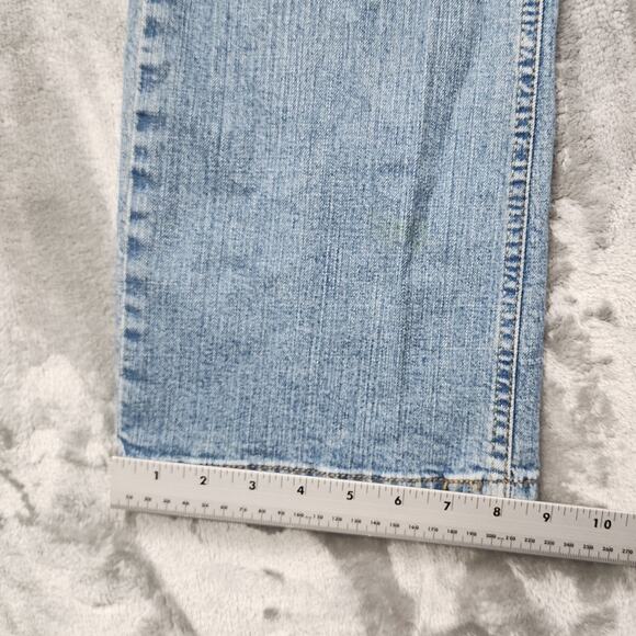 Levi Strauss Signature Jeans Mens W34 L34 Blue Bootcut Stretch Casual Western - Picture 14 of 15